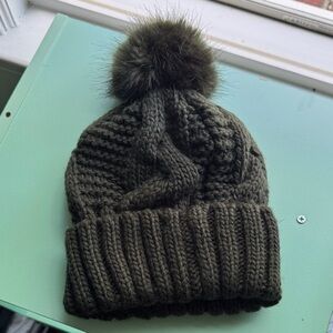 Chunky Knit Beanie with Pom Pom